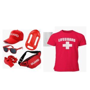 Officially Licensed Lifeguard Size S Men's Shirt, and novelty accessories
